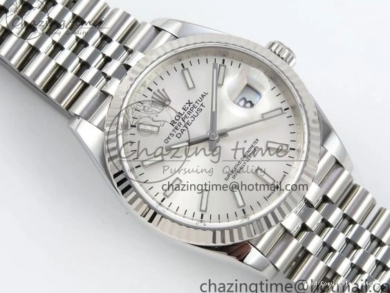 Best AAA Replica Sites Silver 1:1 Steel APF Youthful 904L VR on 126234 Edition 36 DateJust Sitck Best Bracelet Jubilee 1579 SS Dial 0101